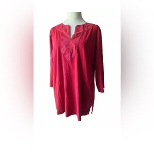 Lauren Ralph‎ Lauren XL Tunic Red